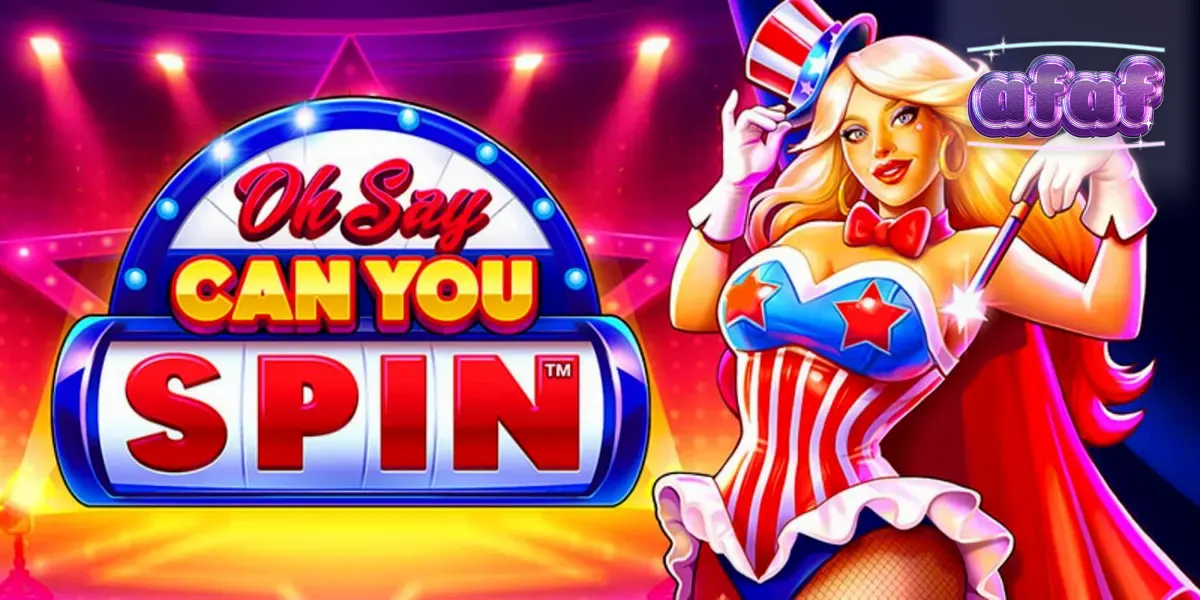 Tampilan visual slot Oh Say Can You Spin dengan nuansa patriotik